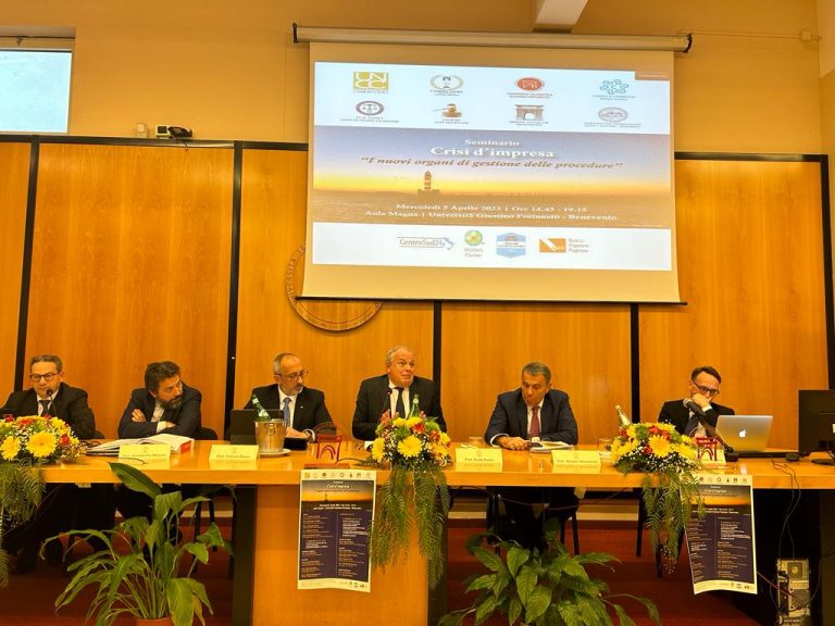 Benevento, seminario sulla Crisi d’Impresa – I nuovi organi di gestione delle procedure