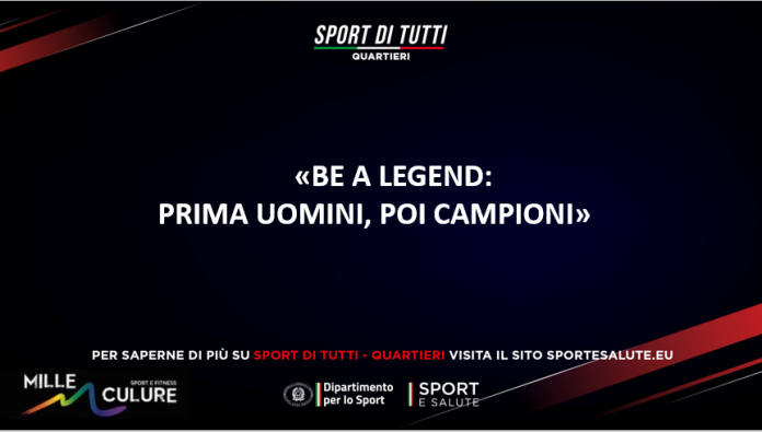 BE A LEGEND: IL PROGETTO DI MILLECULURE SCHERMA