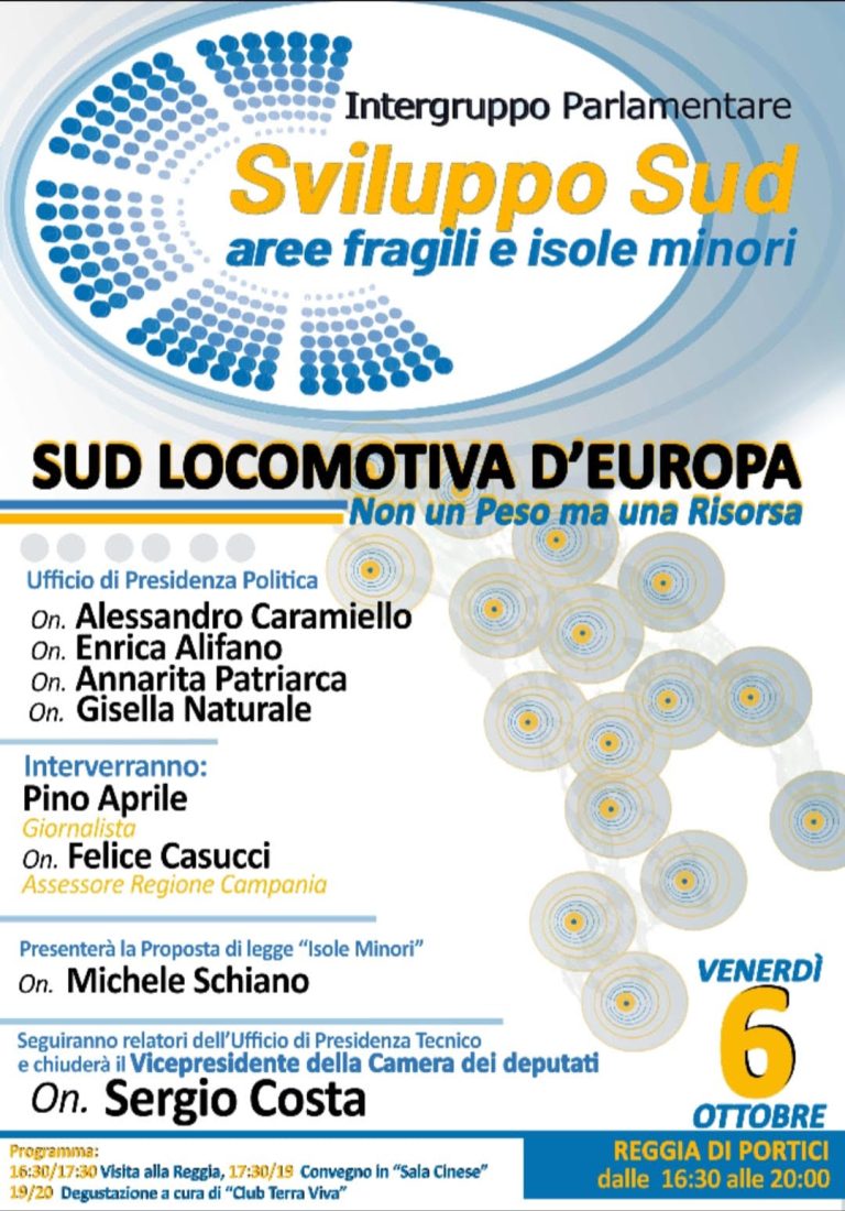 L’intergruppo parlamentare ‘Sud’ fa tappa in Campania: pronte 2 leggi speciali per le aree fragili italiane