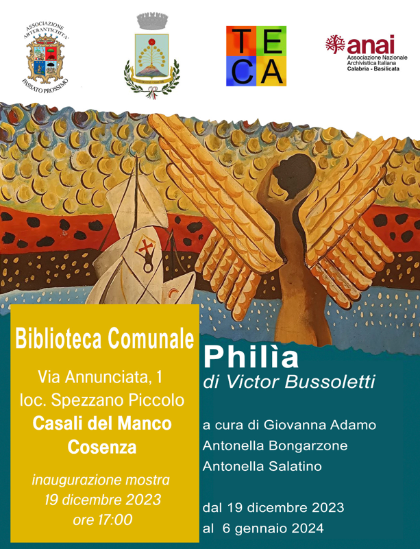 Philìa di Victor Bussoletti: dal 19 dicembre a Casali del Manco