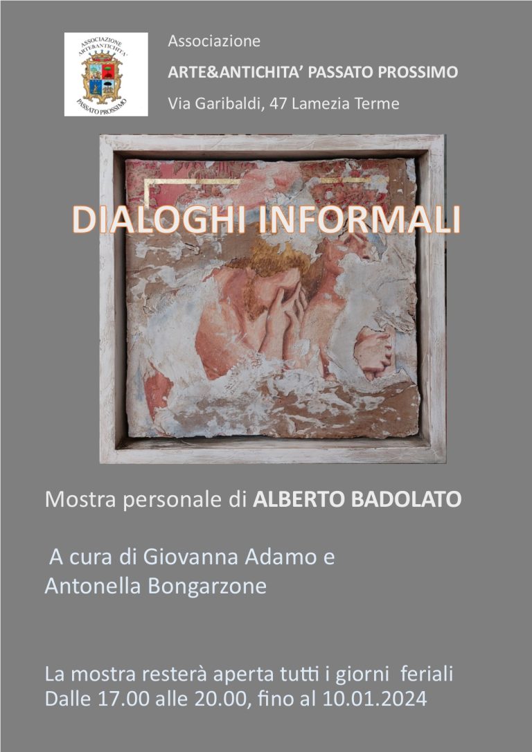 “Dialoghi informali” del Maestro Alberto Badolato a Lamezia Terme