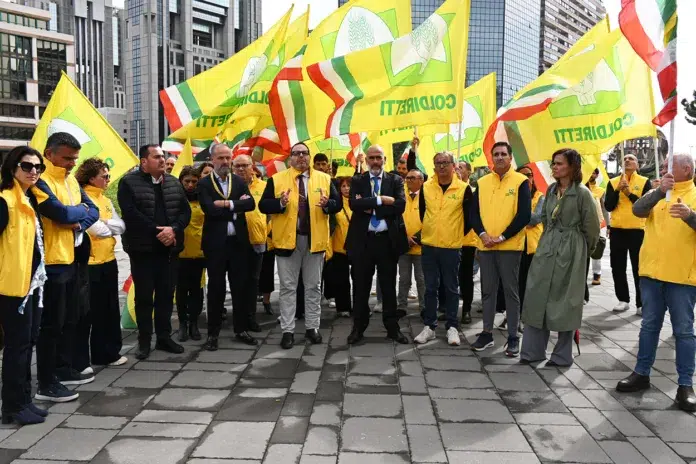 La delegazione di Coldiretti Campania